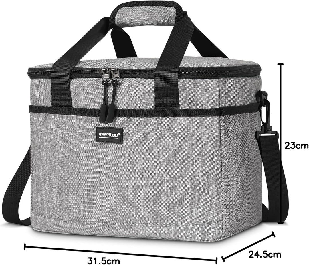 CALIYO Kühltasche,Lunchtasche, Kühltasche Faltbar für Männer Frauen Isolierte Tasche mit Reissversch