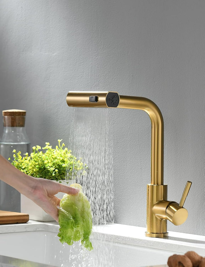 TIMACO küchenarmatur ausziehbar Wasserhahn Küche 360° Schwenkbar Mischbatterien für Küche Armatur Ei