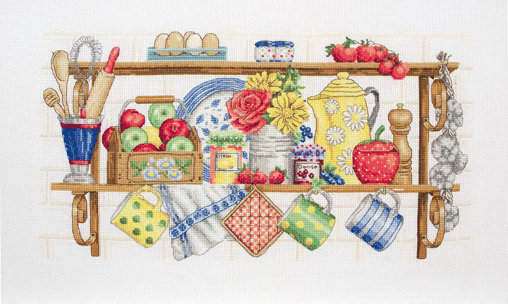 Anchor Kreuzstich-Set, 100% Baumwolle, Mehrfarbig, 16x23cm