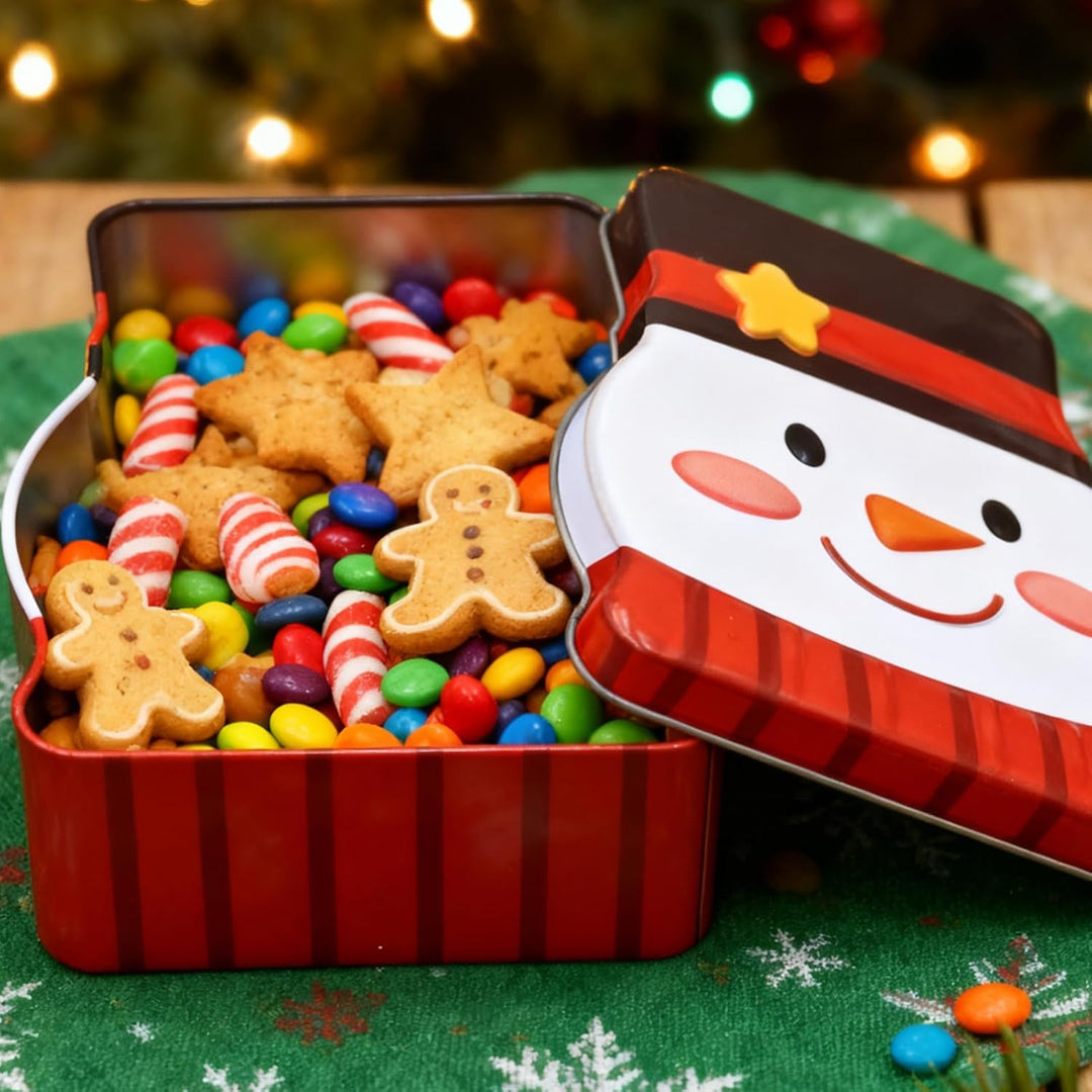 Keksdosen für Weihnachten, Keksdosen Schneemann, Plätzchendose Metall | Gebäckdosen, Vorratsdosen fü