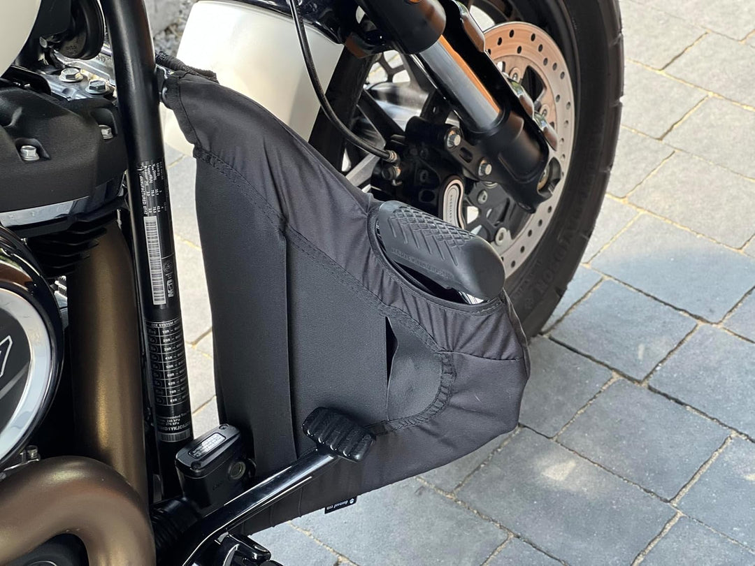 Sturzbügel Spritzschutz für Harley Davidson '14-später Touring Modelle Beinwärmer HD Softail Fat Bob