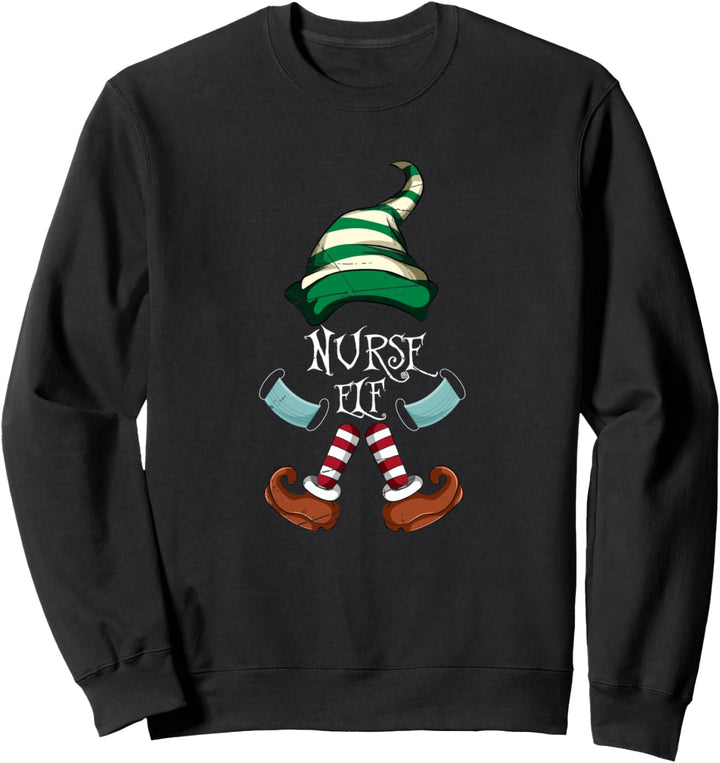 Weihnachtselfe Damen Geschenk Elf Krankenschwester Sweatshirt