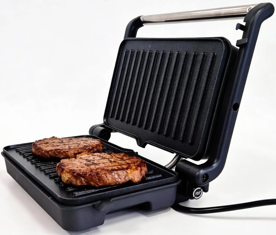 Sandwich Toaster Grill Panini Tortilla 1200W Non-stick coating 180° CAL
