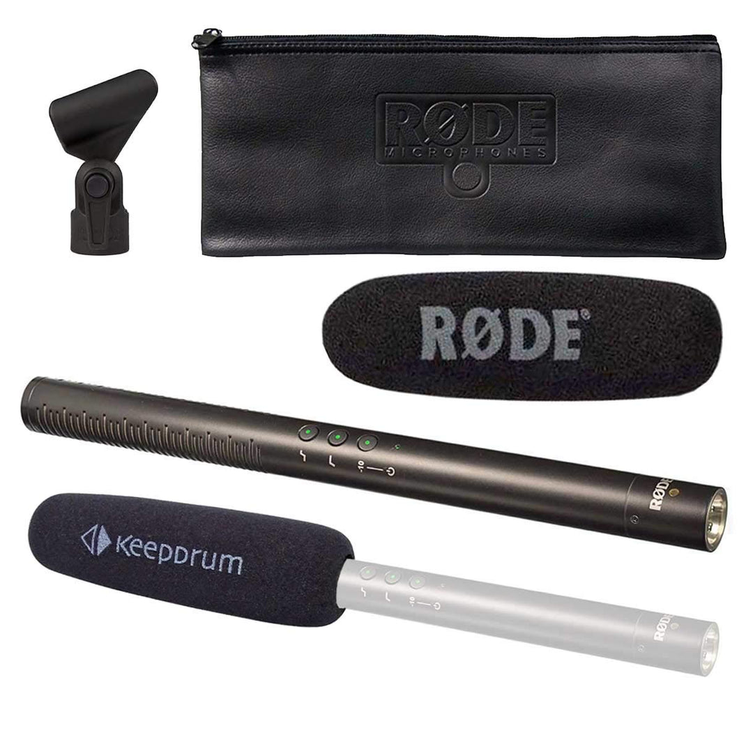 Rode NTG-4+ Plus Richtmikrofon + keepdrum Popschutz KDWSVM