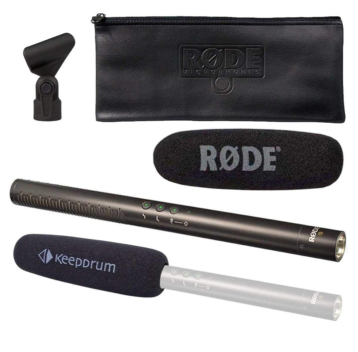 Rode NTG-4+ Plus Richtmikrofon + keepdrum Popschutz KDWSVM