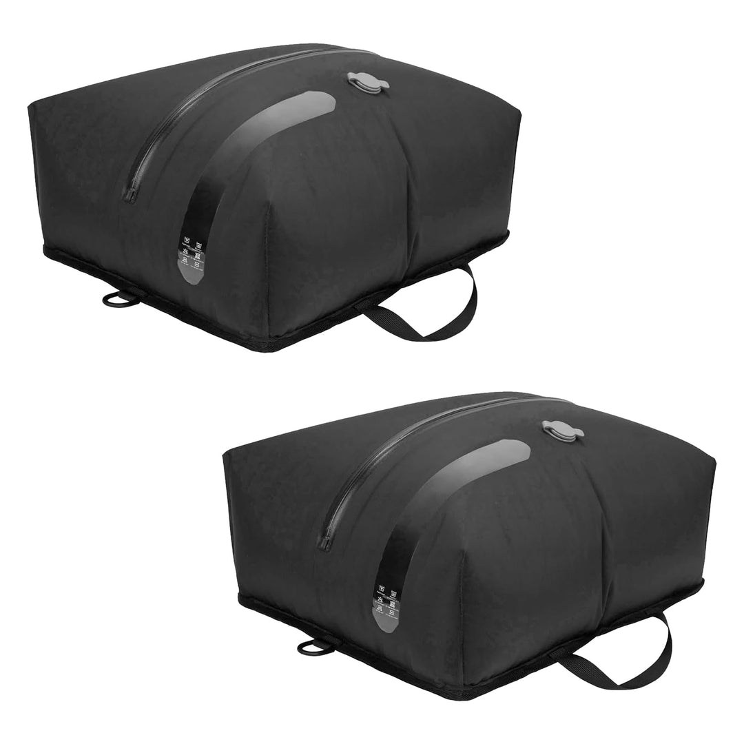 2er Pack Vakuumbeutel TPU, Kompressionsbeutel mit Ventil für Pumpe oder manuelles Zusammendrücken, a
