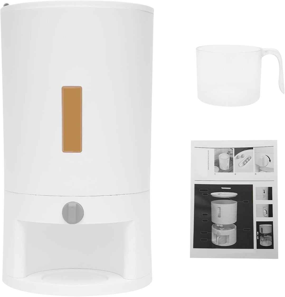 kangten 10kg Aufbewahrungsbox Reis Eimer Reisspender Grosser Versiegelter Getreidebehälter w/Cup für