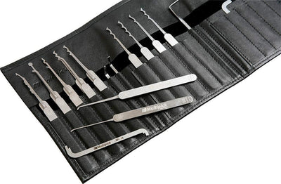 Multipick Profi Dietrich Set ELITE 23 - Lockpicking Set 23 Teile - 0.4 mm Lock Pick Klingendicke aus