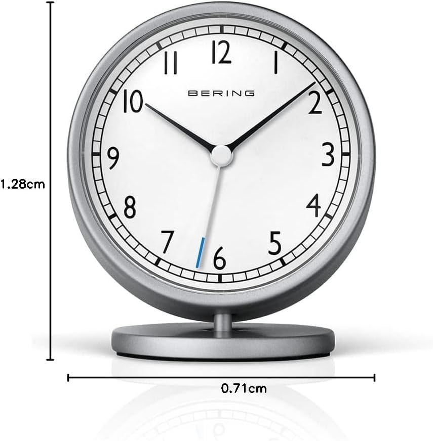 BERING Damen und Herren Alarmclock Quarz Movement - Home Decor Collection mit Kunststoff Glas 90096-