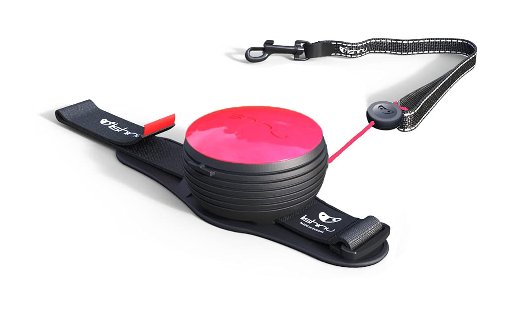 Lishinu3 Hundeleine mit Full-Stop Neon Pink XS - 2-4 kg