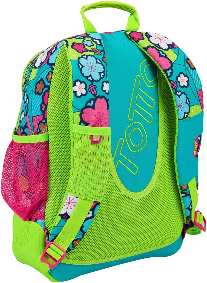 Totto Mochila Escolar, Grande Infantil, Incluye Neceser Mochilas Kinder-Rucksack, 44 cm, 20 liters,