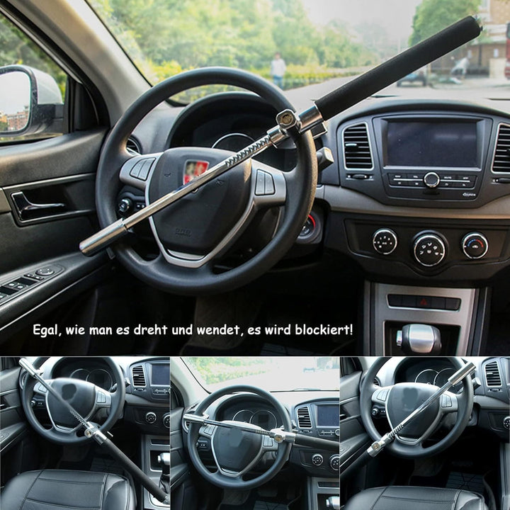 HISports Lenkradkralle,Parkkralle mit Teleskopfunktion,für Diebstahlsicherung Auto, Wohnmobile Lenkr