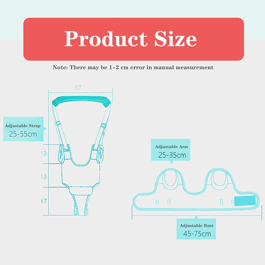 IULONEE Baby-Gehgeschirrgriff Verstellbarer Gehassistent für Kleinkinder Handgehaltenes Stehen und G