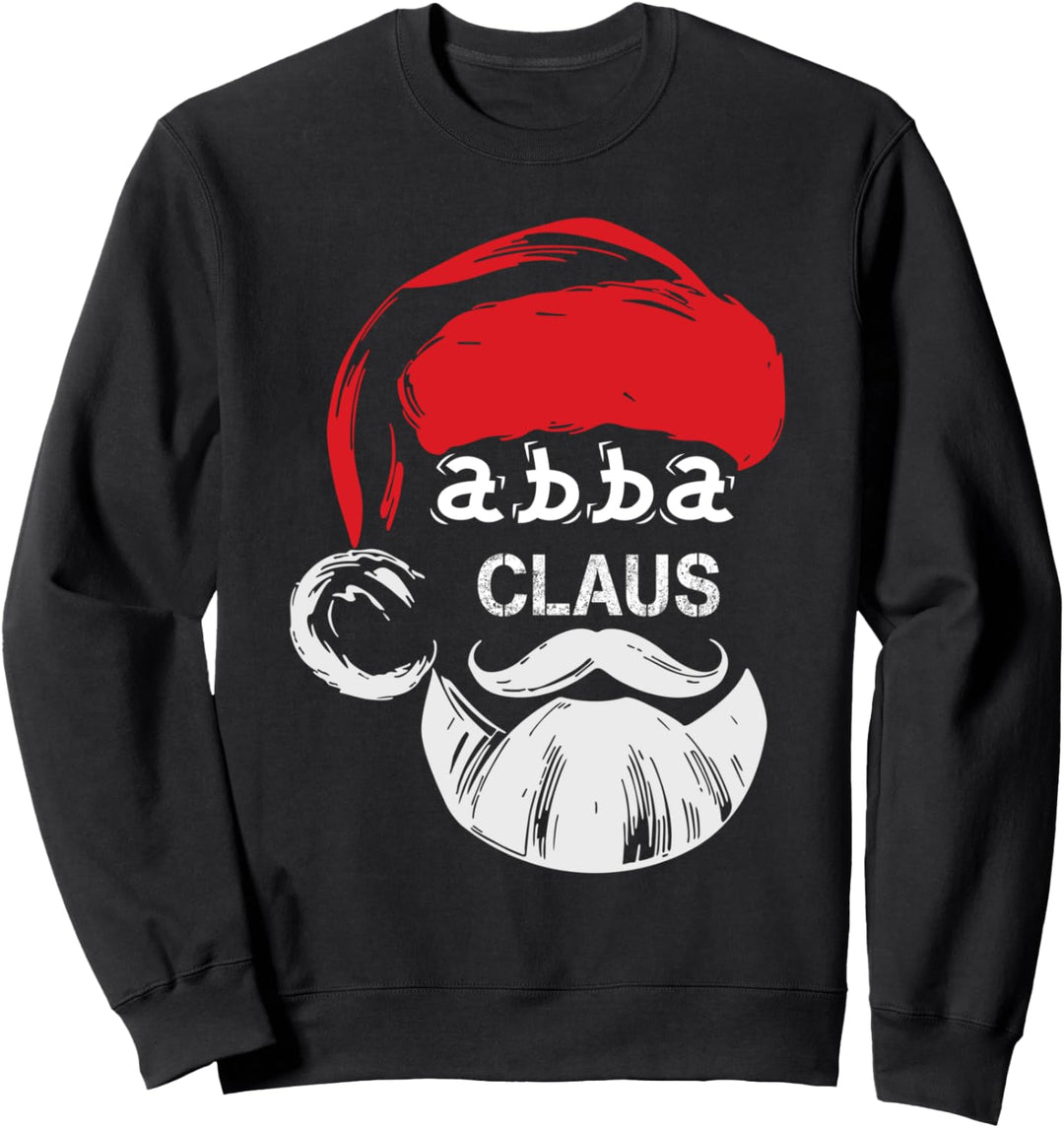 Abba Claus Geschenk Weihnachten personalisiert Opa Sweatshirt