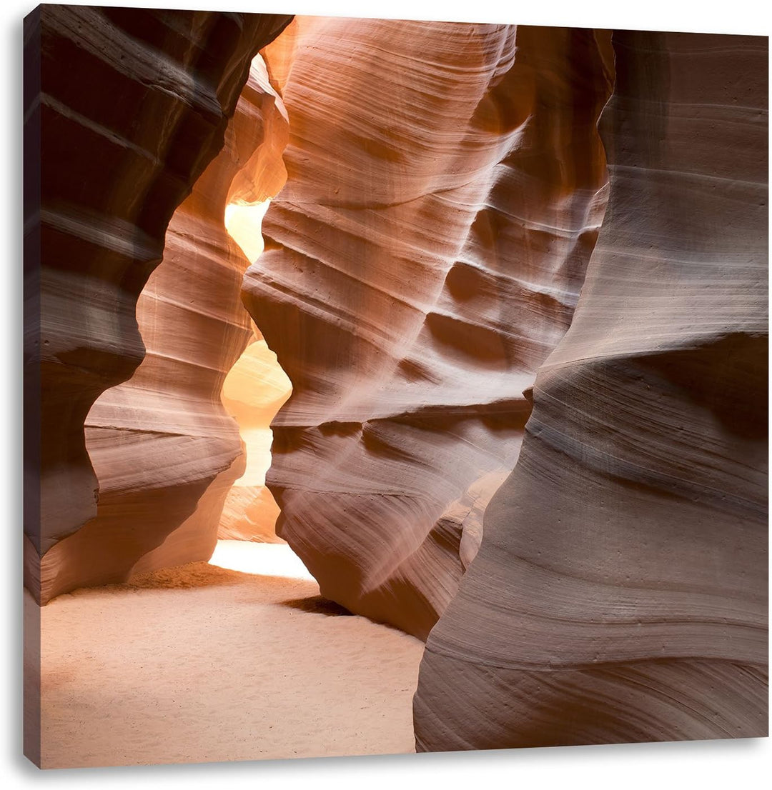 Pixxprint Antelope Canyon Arizona als Leinwandbild/Grösse: 70x70 cm/Wandbild/Kunstdruck/fertig bespa
