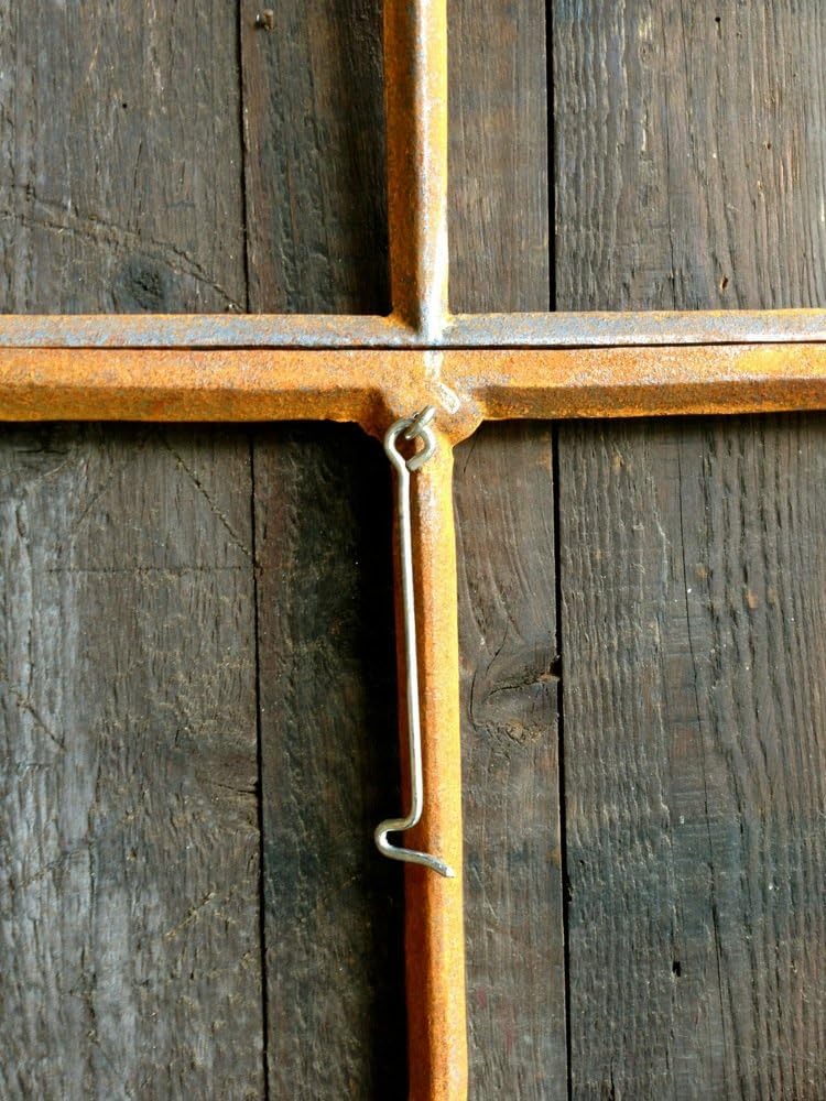 Antikas - Eisenfenster mit Kippflügel zum Öffnen Fenster wie altes Stallfenster