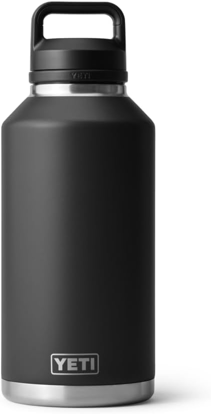 YETI Rambler Flasche Mit Chug-Verschluss, Black, 64 oz (1,9 L), Black