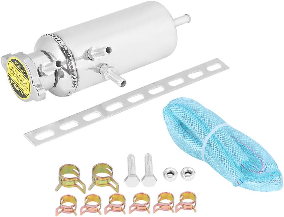 Kühlflüssigkeitsbehälter,350ml Kühlmittelbehälter Kit Aluminium Auto SUV Überlauf Catch Tank Kühler