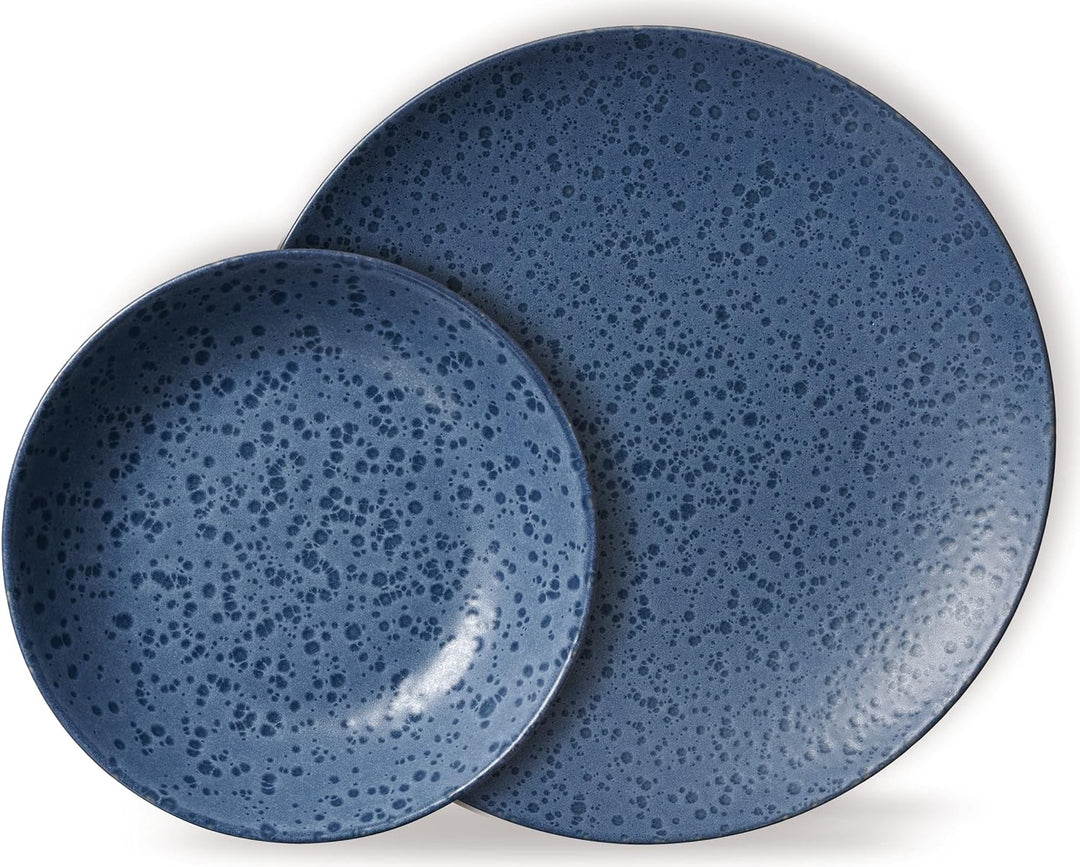 Tafelservice Kitwe, 8-teilig, Blau Blau Tafelservice, Blau Tafelservice