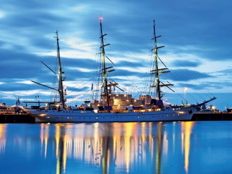 CALVENDO Puzzle Segelschulschiff Gorch Fock 1000 Teile Lege-Grösse 64 x 48 cm Foto-Puzzle Bild von w