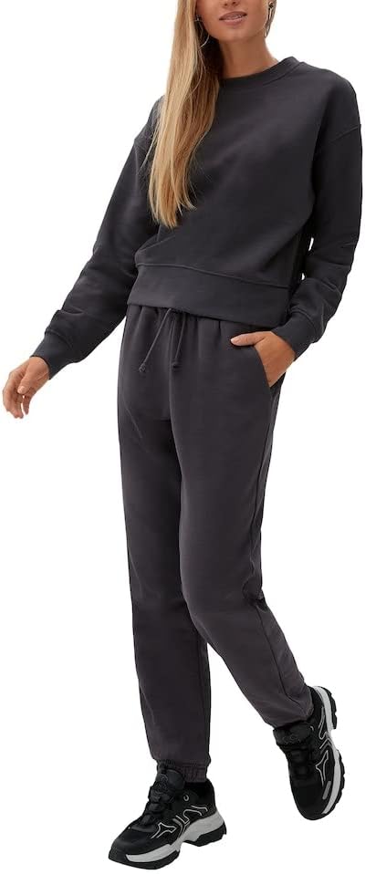 s.Oliver Damen Sweatshirts Langarm L Grau, L Grau