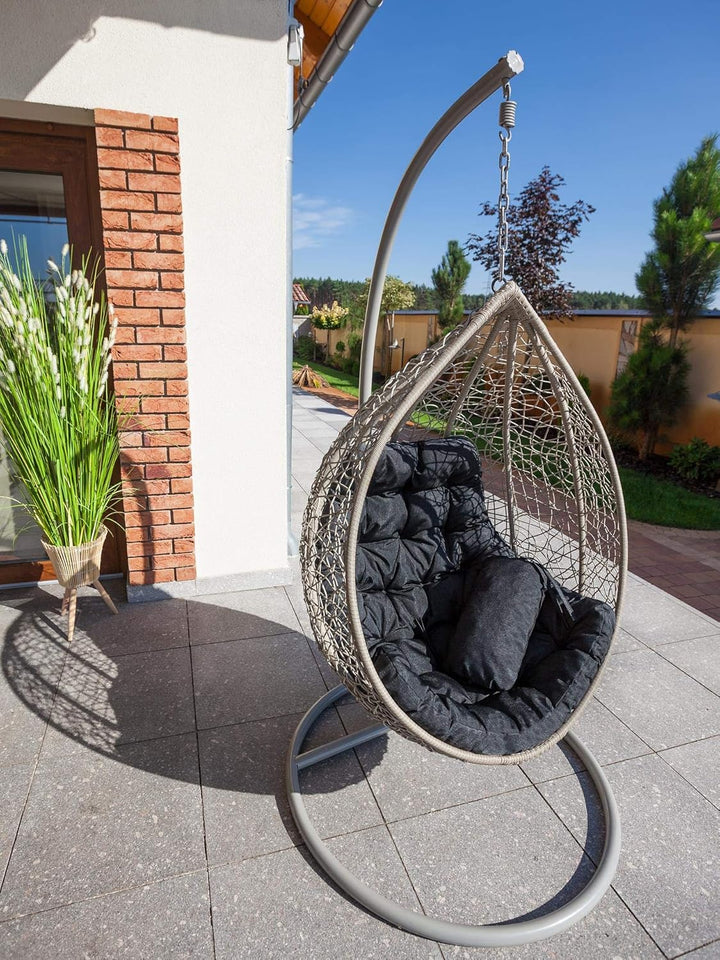 PillowPrim Hängesessel Kissen, Auflage für Polyrattan/Rattan Hängeschaukel, Polster, Hängekorb, Scha