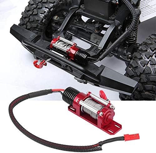 Tbest Seilwinde für Auto, RC, Spielzeug aus simuliertem Stahl, automatische Seilwinde, Metalldraht,