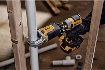 DeWALT Rohrschneidvorsatz DT20560-QZ Schnittkapazität bis 50mm PE Rohre Schneidwerkzeug schlagfest