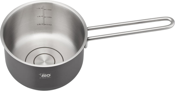 ELO – Twice Select Set 4-teilig, Edelstahl, mit schwarzer PVD Oberflächenveredelung, Volumenskala, e