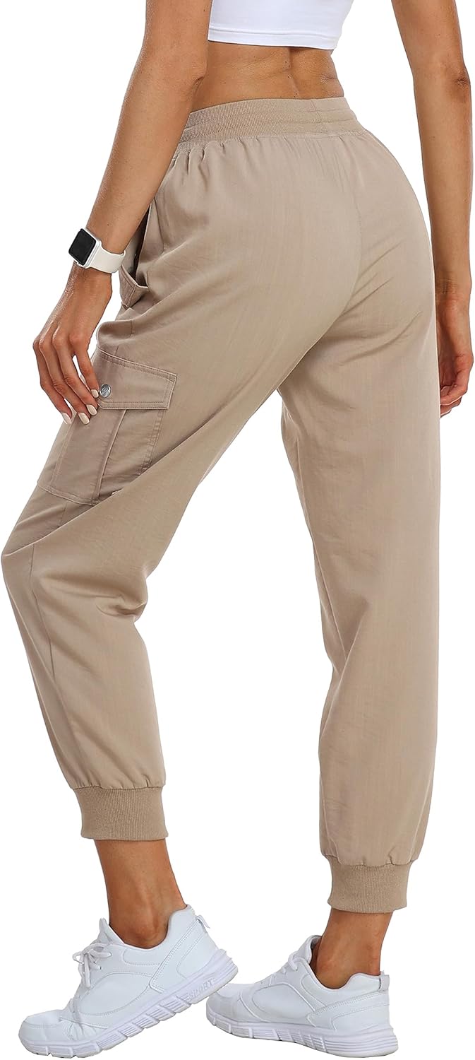 JINSHI Hosen Damen Cargohose Wanderhose Leichte Jogginghose Freizeithose Funktionshose Outdoorhose m