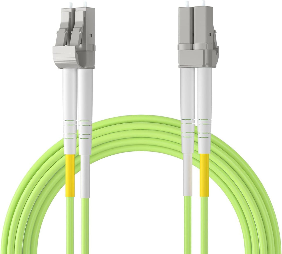 10Gtek [4 Stück LC to LC OM5 Fiber Patch Cable - 10Gb/Gigabit Multi-Mode Jumper Duplex 50/125μm LSZH