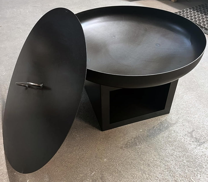 SOUK ONE Deckel für Feuerschale Ø 80 cm - Feuerstelle Deckel für den Garten, Deckel für Feuerschalen