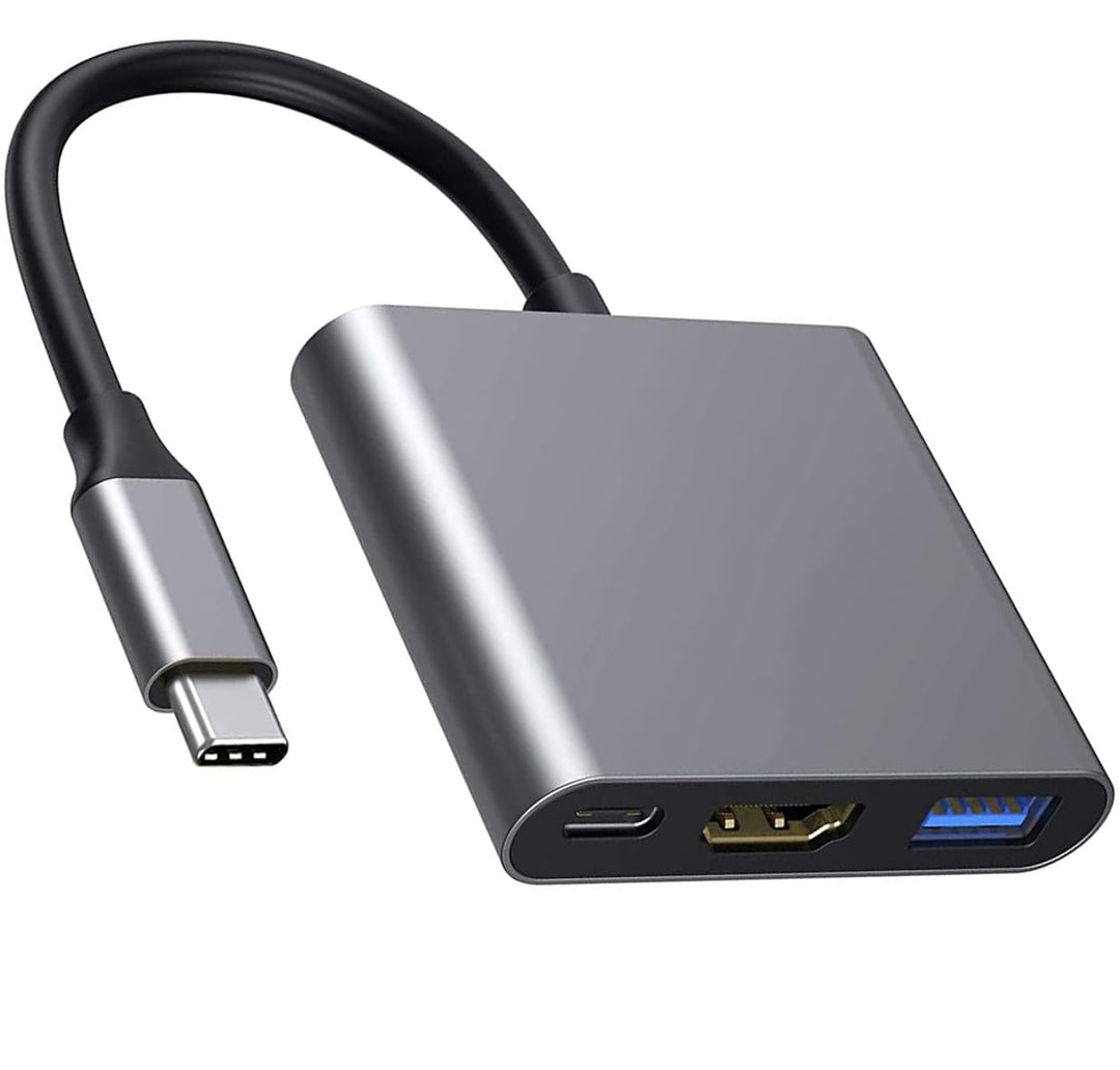 Apple USB C auf HDMI Multiport Adapter 4K @ 60Hz für iPhone 15/16, MFi Digital AV Hub mit USB 3.0, 1