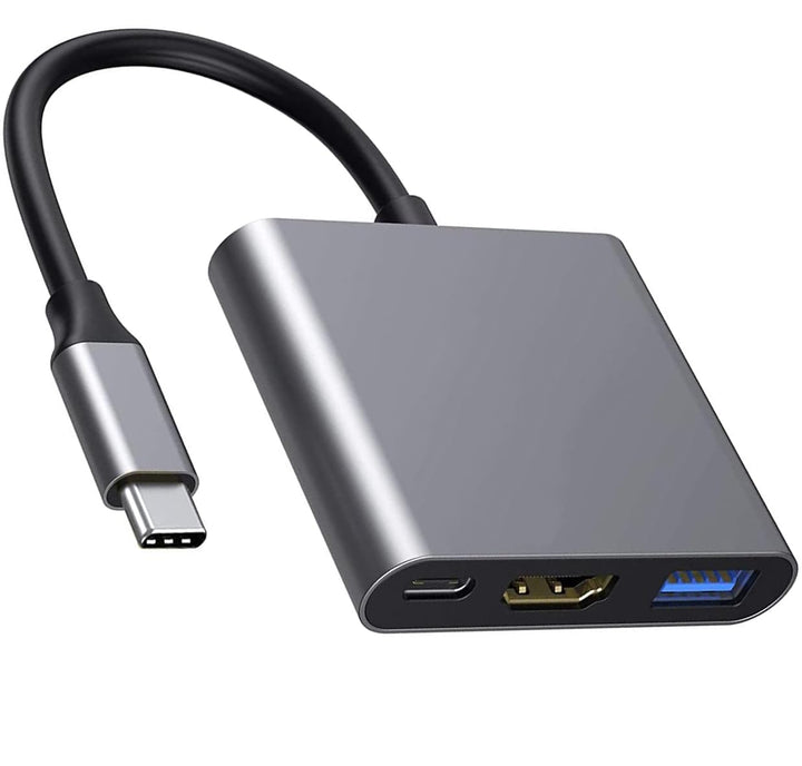 Apple USB C auf HDMI Multiport Adapter 4K @ 60Hz für iPhone 15/16, MFi Digital AV Hub mit USB 3.0, 1