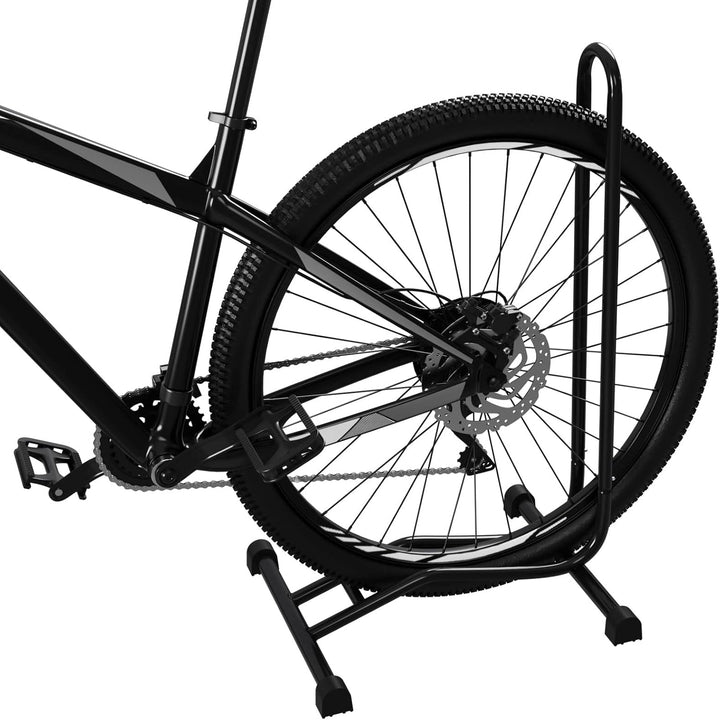 4 x WELLGRO® Fahrradständer - Stahl, sicherer Stand - Farbe schwarz