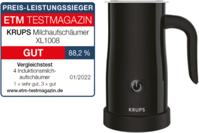 Krups Elektrischer Milchaufschäumer XL1008 | Bis zu 150 ml Aufschäumkapazität | Einfache Bedienung a