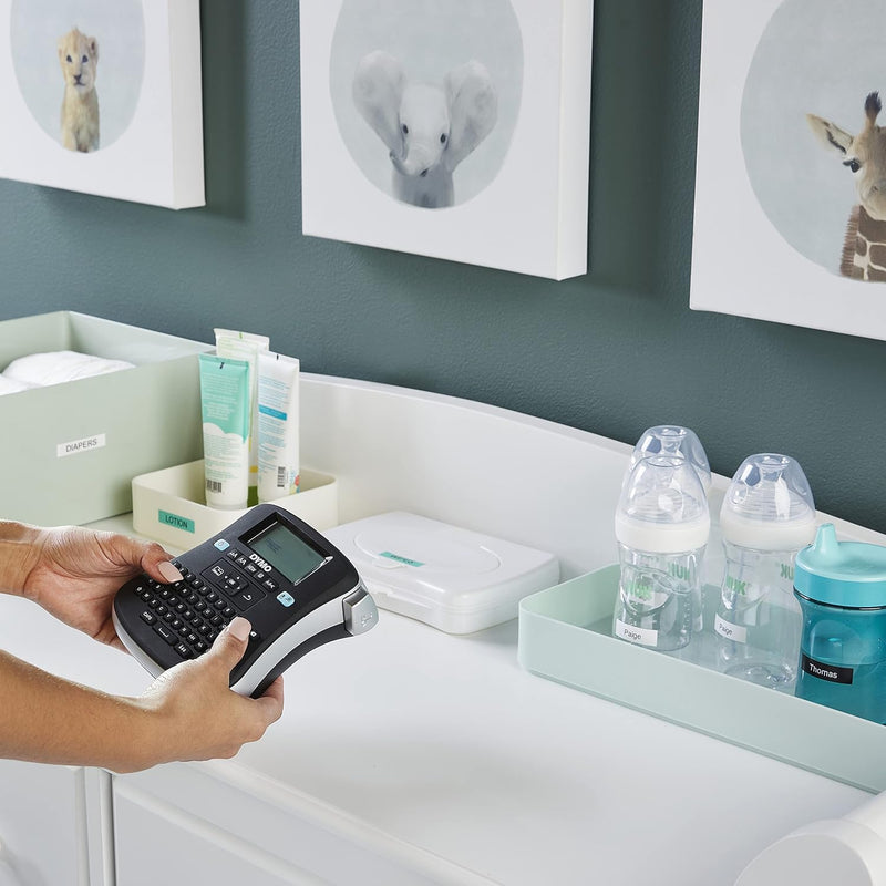 DYMO LabelManager 210D Beschriftungsgerät | Etikettiergerät mit QWERTZ Tastatur & grossem Grafikdisp