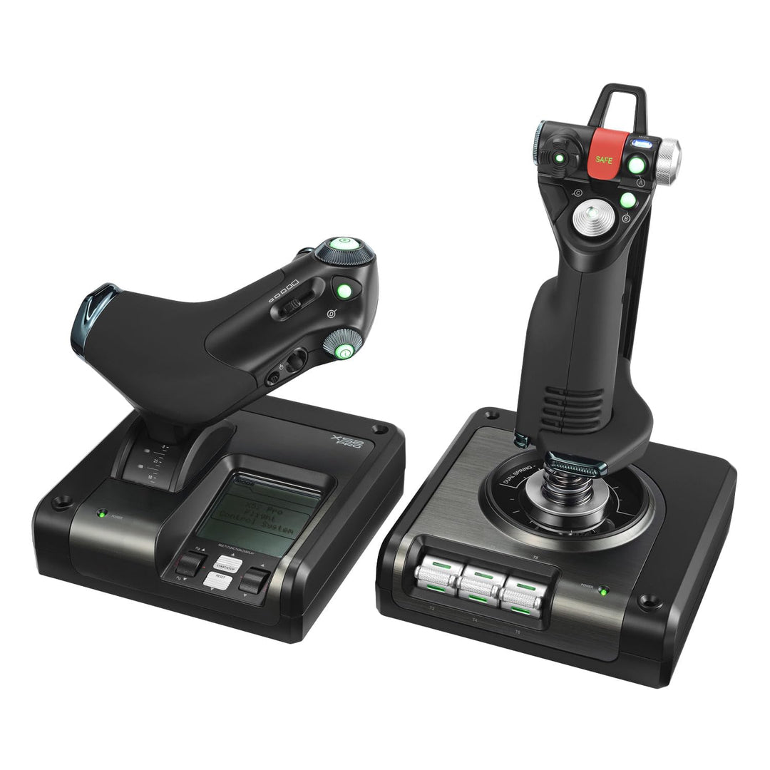Logitech G Saitek X52 Pro Flight Control System, Schubregler und Stick-Simulationscontroller für Wel
