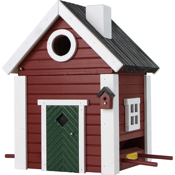 Wildlife Garden WG101 Multiholk Schwedenkate - Der Kombinierte Vogelfutterhaus und Nistkasten/Vogelh