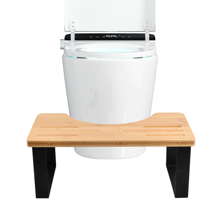 Dokeno Toiletten Hocker, Fussbank Holz, Kackhocker für Erwachsene, Anti-Rutsch Klohocker, Toiletten