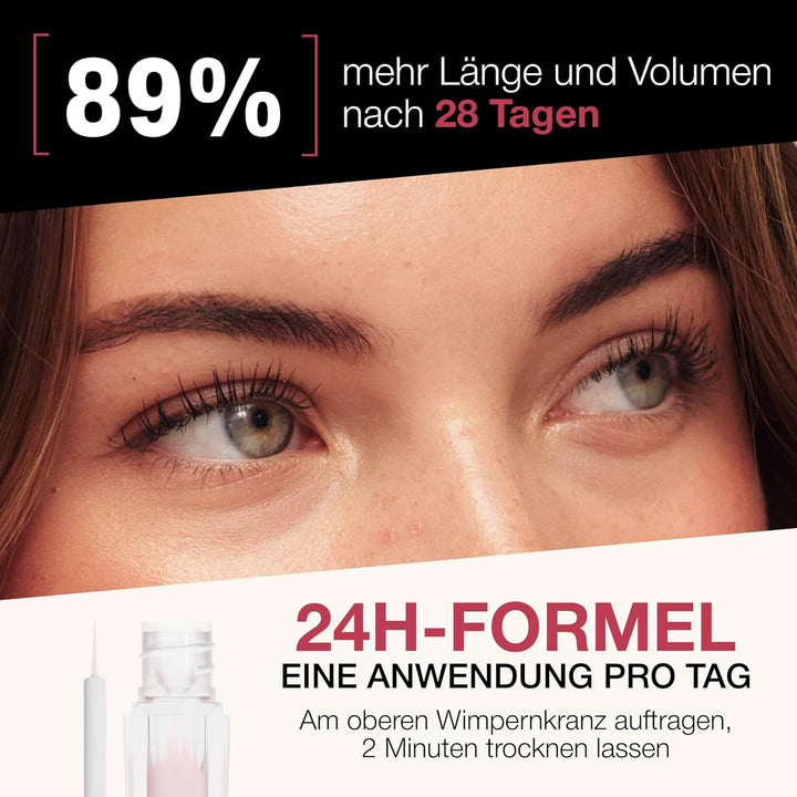 Roselash Advance Serum für Wimpernwachstum, vollere und dichtere Wimpern – 95% natürlich, ohne Hormo
