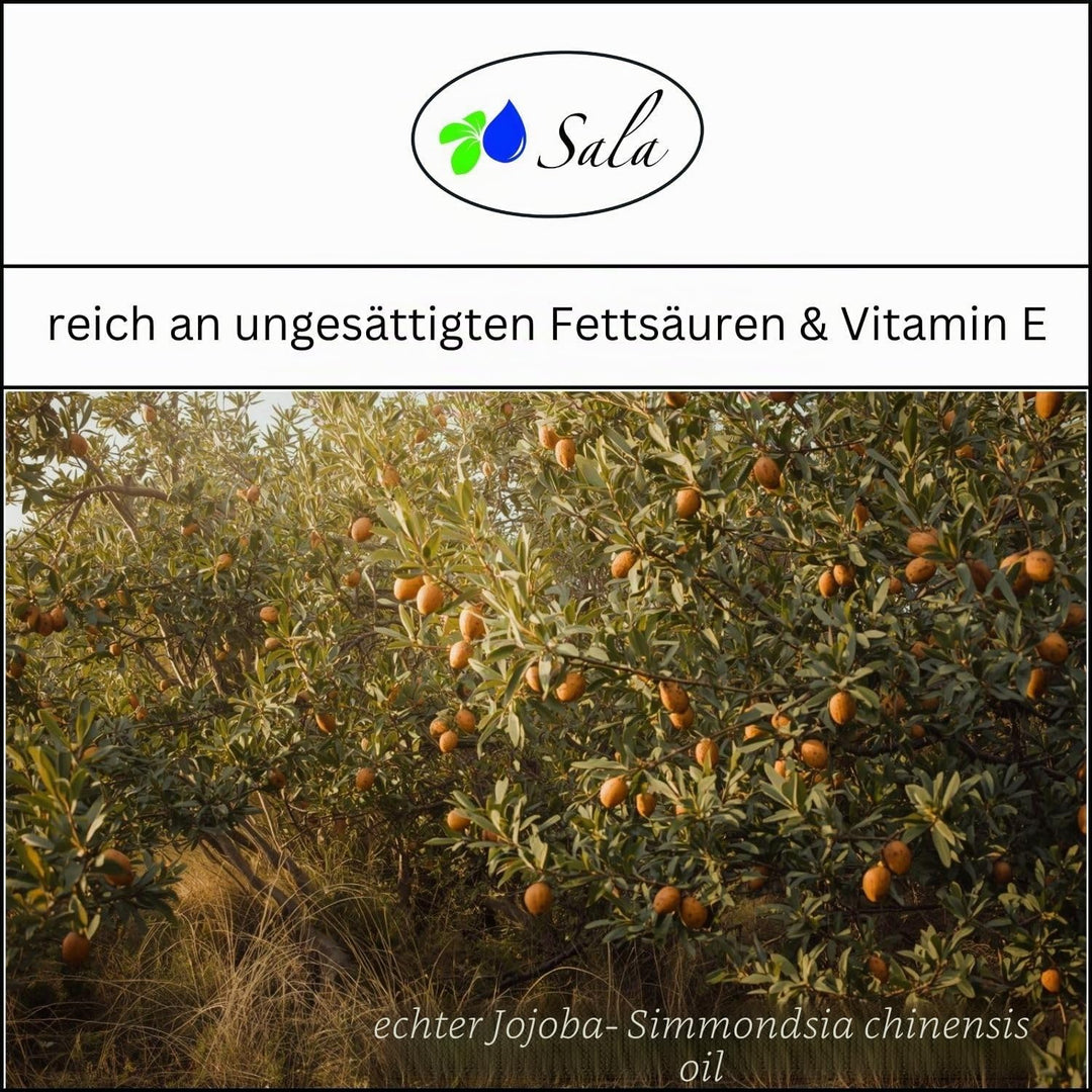 Sala Jojobaöl kaltgepresst BIO kbA 1 L 1000 ml PET Flasche mit Pumpe Jojobaöl kaltgepresst bio 1 l (