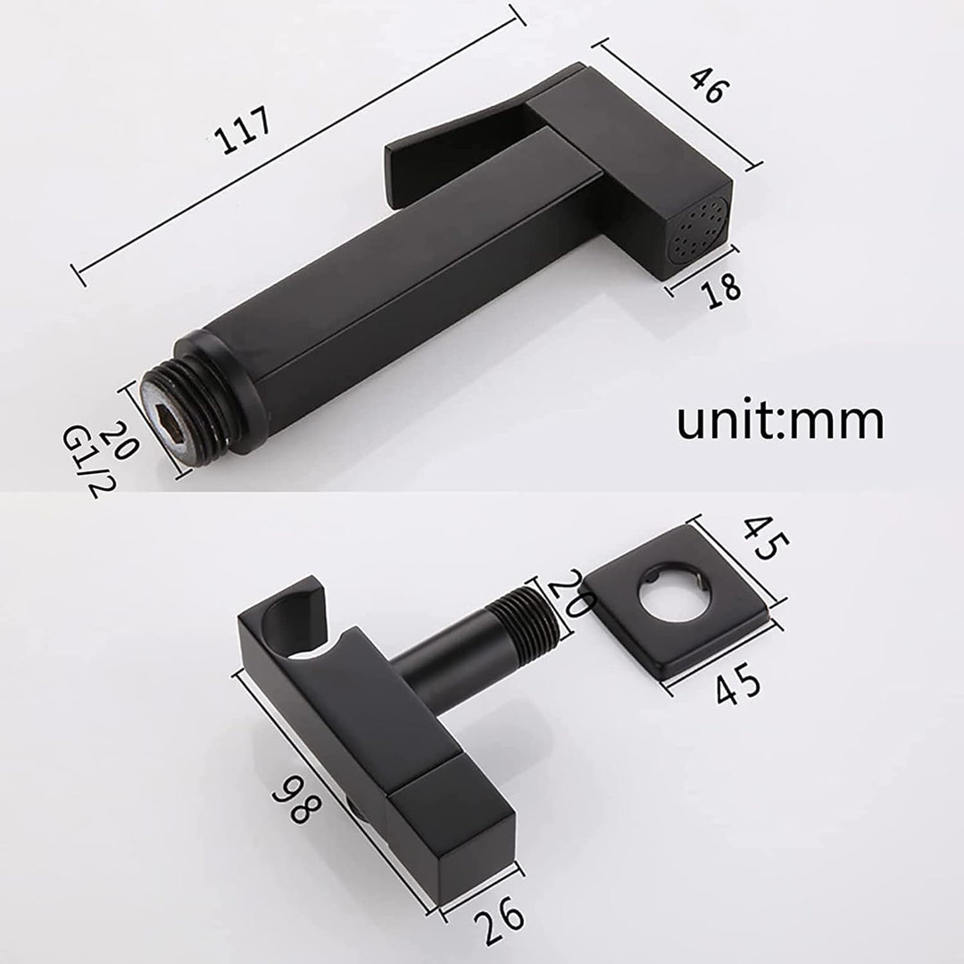 Bidet Handbrause Schwarz Toilette Bad Bidet Wandhalterung Bidet Sprayer Messing Bidet Armaturen WC K