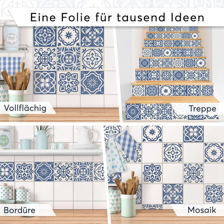 CREATISTO Klebefliesen Stickerfliesen Fliesenfolie - Stylische Sticker Aufkleber für Fliesen I Klebe