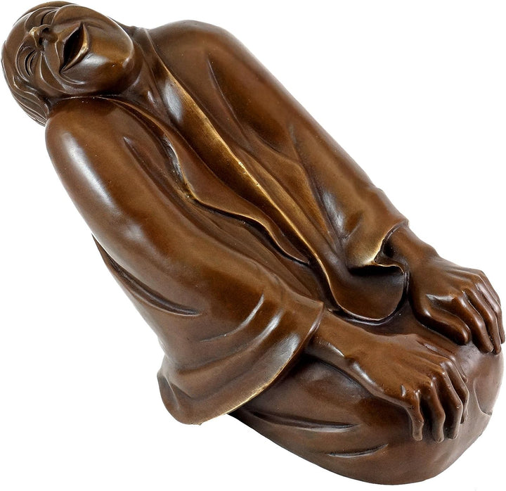 Kunst & Ambiente - Bronzefigur - Lachende Alte (1937) - Ernst Barlach Skulptur - Limitierte Edition