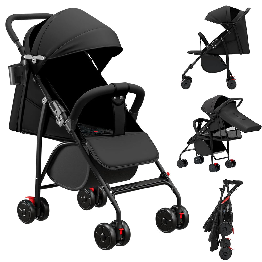 Kindersportwagen,Zusammenklappbarer Kinderwagen,Kinderwagen für jedes Gelände,Klein Zusammenklappbar