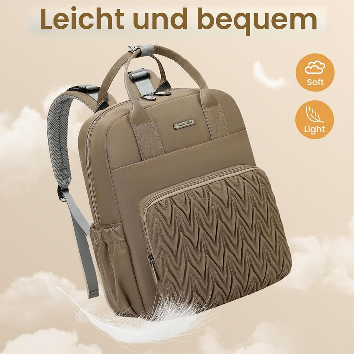 Pomelo Best Wickelrucksack Mittelgross Stylischer Wickeltasche Rucksack Baby Tasche mit Wickelunterl