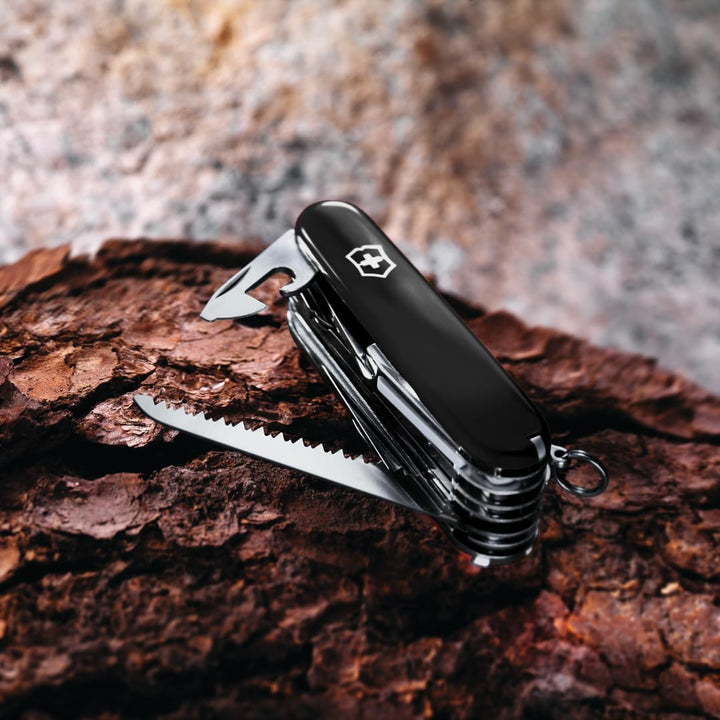 Victorinox Taschenmesser Swiss Champ (33 Funktionen: Metallfeile, Mini-Schraubendreher) rot Schwarz