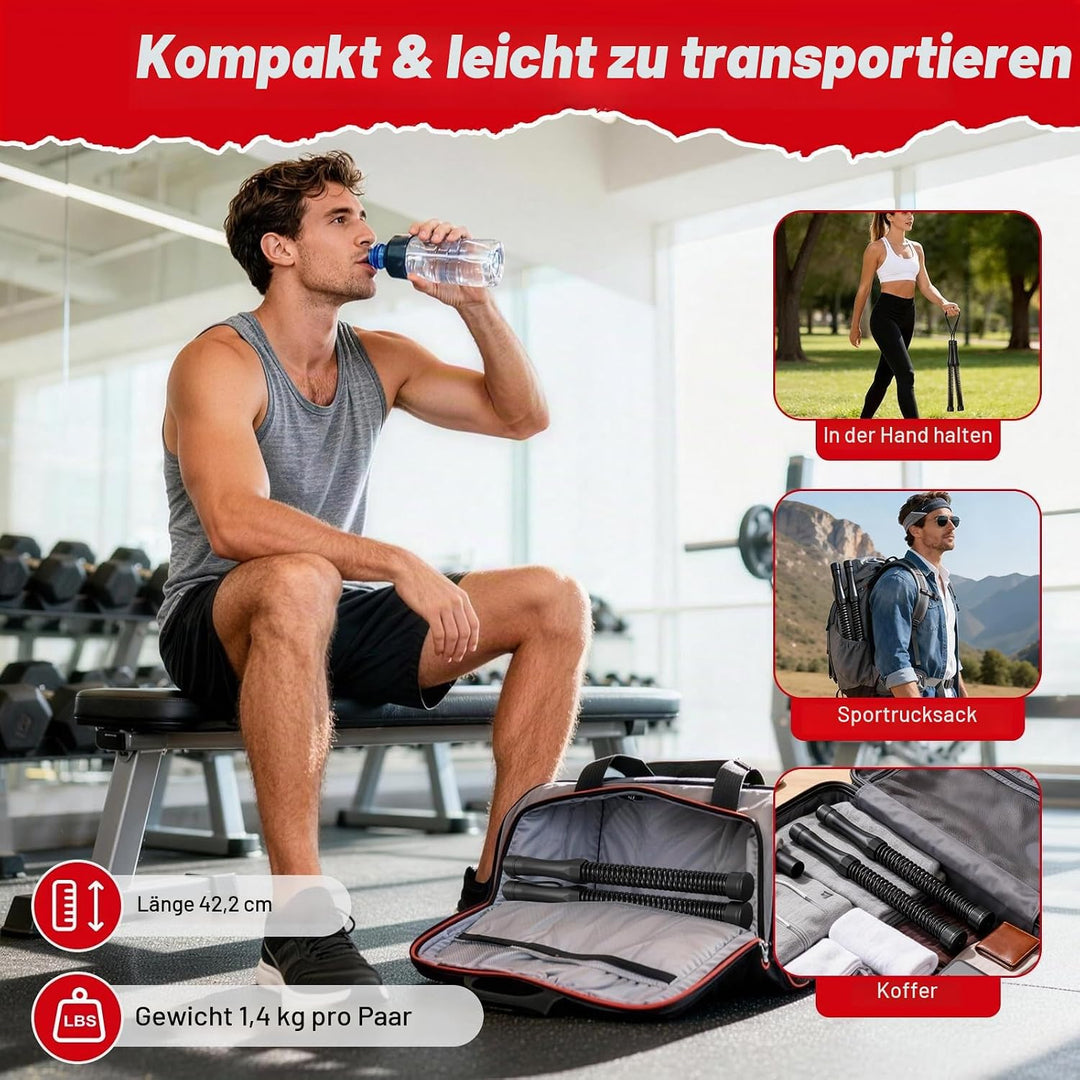 RELIFE REBUILD YOUR LIFE Trainingsseile 2-in-1 Battle Rope ohne Seil fur Heimfitnessstudio leises Se
