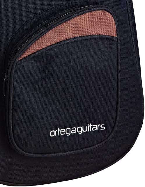 Ortega Guitars ONB14 hochwertige Konzertgitarren Tasche 1/4 Grösse mit Rucksackgarnitur schwarz